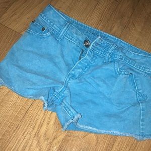 Blue jean shorts